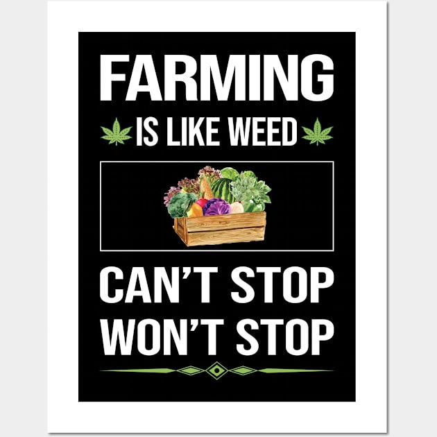 Funny Cant Stop Farming Farm Farmer Wall Art by symptomovertake